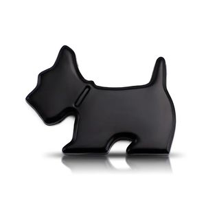 Adesivo de carro personalizado preto de 6/10/12 polegadas, gato de estimação fofo, cachorro, morcego, logotipo de carro, animação de desenho animado, adesivo de carro de metal, etiqueta traseira