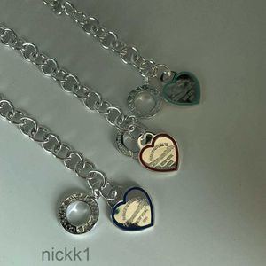 S925 Sterling Silver OT Buckle Chain Heart Brande Bracelet para homens e mulheres casal 1iro