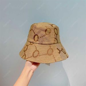 Canvas Bucket Hat Unisex Women Mens Hatts Big Letters Luxurys Designers Caps Män Huvud Omkrets 57 cm Bonnet Beanie Designer G 286o