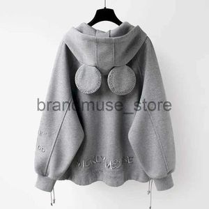 Damen Hoodies Sweatshirts Korean Fashion Anime Hoodies Frauen Herbst Vintage Stickerei Kapuzen -Sweatshirts Y2K Zip Up Hoodie Casual Jackets Kawaii Clo J231222