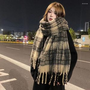 Party-Dekoration Stricker Mohair Plaid Schal Maillard Internet Promi-Schal Winter Allzugemischte warme Schüler Live-Lieferung