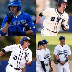 College Byu Cougars Baseball Jersey anpassade valfritt namn som alla sydd Kuhio Aloy Luke Anderson Bryant Ball Chipper Beck Cayson Bell Cutter Clawson