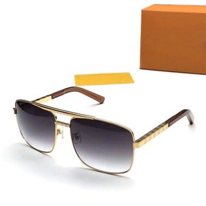 Occhiali da sole Attituri classici per uomini donne quadrate cornice v designer occhiali da sole unisex uv400 protezione occhiali placcati in oro cornici Ey265u