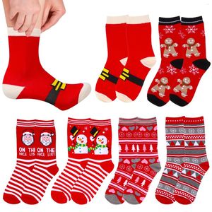 Men's Socks 6 Pairs Christmas And Women's Stockings Packaged Mens Funny Personality