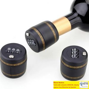 Plastic Bottle Password Lock Combination Wine Bottles Locks Wine Stopper Vacuum Plug Device Preservation For Furniture Hardware ZZ