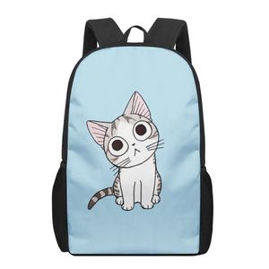 Taschen Cartoon Chis süßes Zuhause süße Katze 2021 Schultaschen Fashion Print Rucksäcke für Teenager Jungen Girls Schoolbag Book Tasche 16 Kinder Bac