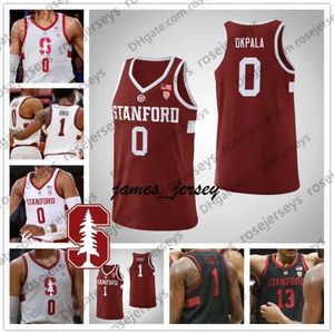 Jam 2020 Stanford Cardinal #11 Jaiden Delaire 3 Tyrell Terry 4 Isaac Brook Robin Lopez Black Grey Red White Men Youth Kid Jersey