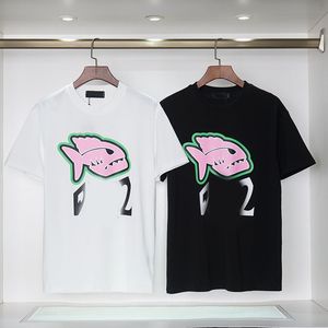 Männer Frauen weiß bedruckte T-Shirts T-Shirts Westen Mode Sommerkleidung übergroße Baumwolltiete Tees für Unisex