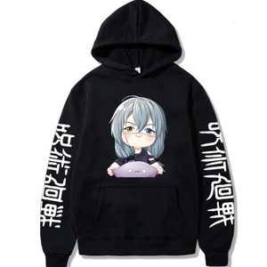 Anime Jujutsu Kaisen Hoodies Kawaii Mahito Graphic Printed Sweatshirts Langarme Haruku Pullover Mode Hip Hop Streetwear