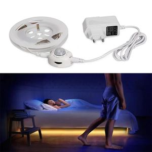 Strips Motion Activated Under bed Lighting Flexible LED Strip Motion Sensor Night Light Bedside Lamp Illumination and Automatic Shut Off