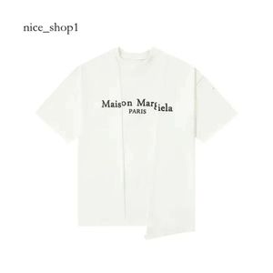 Maisons margiela mm6 maglietta da uomo magliette numero maglietta da ricamo da uomo maglietta primavera primavera