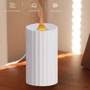 Luftfuktare flamma luftfuktare 100 ml elektrisk ultraljud aroma eterisk olja diffusor mist sprayer flamma arom diffusor cool dim mist maker