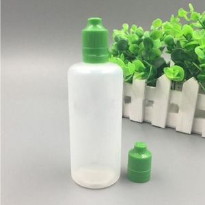 500pcs 120 مل زجاجات Eliquid قطرة بلاستيكية شفافة Pe فارغة e زجاجة عصير ملونة