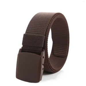 Belts Men's Nylon Casual Jeans With Automatic Slide Buckle For Dad Son Boyfriend