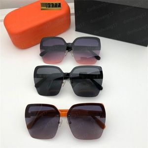Lyxiga solglasögon klassiska orange modemärke glasögon designer laser logotypglasögon sommar utomhus kör strand uv400 solglasögon211i