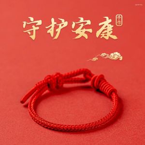 Bracelets de charme 2024 Pulseira do zodíaco chinês Ajuste ajustável Rod Lucky Red para mulheres Presentes de aniversário Jóias