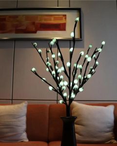 Wreaths Free Shipping Pussy Willow Branch Light 20" 48LED Light Up Spring Pussy Willow Branch Christmas Home Party Wedding Holiday Deco