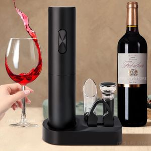 Apri del vino elettrico set rossa automatica con cavatappi per taglierina per foglio per gli accessori per la cucina amante delle feste 231221