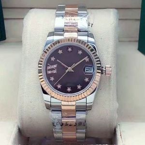 31 -миллиметровые женские часы дизайнерские часы с рифлеными панелями часы роскошные автоматические даты просто часы механические мастер -мужские часы дата.