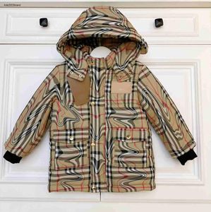 Coat New baby down Jacket Winter long kids coat Size 100160 Zipper button windproof design child overcoat Nov05