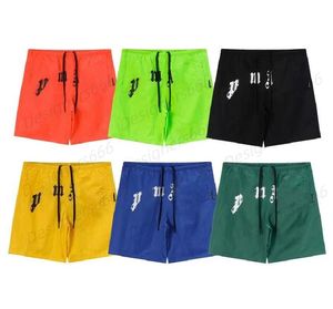 Tasarımcı Erkek Şortları Çift Baskı Pantolon Çift Jogging 5pts High Street Womens Yaz Şortları Lüks Yaz Fitness Hızlı Kurutma Renk Üst Hip Hop Şort ABD Boyutu S-XL