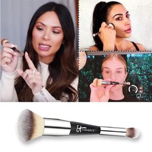 Makeup borstar Heavenly Luxe Complexion Perfection Brush #7 Dual Airbrush Foundation concealer it Cosmetics Nos Contour