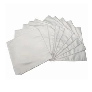 40x40 Planície branca Sublimação em branco Crega da almofada Cusho Passagem para transferência de calor Pressione como presente de bricolage 10pcs 231221