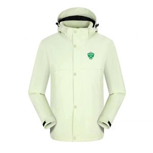 AS Saint-Etienne Herrenjacke, Freizeit-Reisejacke, Outdoor-Bergsteigerjacke, wasserdicht, warme Sport-Frühlingsausflugsjacke für Herren und Damen