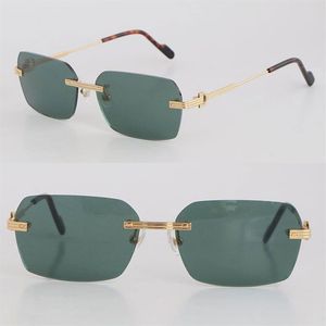 Najnowsze metalowe metalowe duże kwadratowe style okulary przeciwsłoneczne 18 -karatowe złoto męskie i żeńskie okulary przeciwsłoneczne luksusowe okulary ochronne fash265s