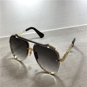 Gold Black Pilot Solglasögon för män Gray Blue Shaded Lens Sunnies Summer Sun Glasses Gafas de Sol Mens Solglasögon Shades med Box270L