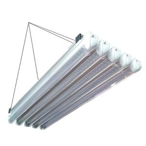 Lampor LED Grow Light Bar Fixture 360W Full Spectrum LED -växt Grow Light 120cm inomhus växthus Hydroponic 10 i 1 4ft anläggning