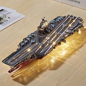 3D Puzzles IRON STAR 3D Metal Puzzle C62209 Fujian Aircraft Carrier Model Kits DIY Laser Cutting Jigsaw Toys for Adults G240529