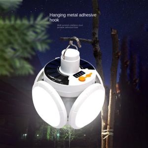 50st Hanging Home Camping Emergency Lighting Outdoor Collapsible Solar Football Lights Charging Lights Night Market Stall Lights