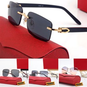 hurtowe okulary przeciwsłoneczne spolaryzowane luksusowe designerskie szklanki Carti dla kobiety luksusowe projektanci głowicy lampart bezszrzeczy drewniane nogi męskie okulary przeciwsłoneczne marka okularów przeciwsłonecznych