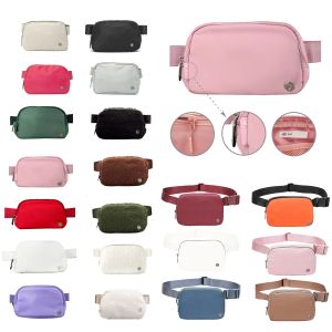 Nylon kvinnor män axel midjepåse yoga designers mode sling överallt fanny bum bälte väska bumbag tote cross body clutch väskor