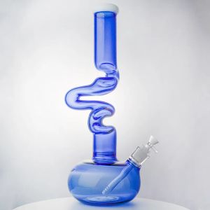 Unikalne hookahs szklane bong rura wodna gruba 16 -calowa wysokość zlewka szklana wodę bongs dab palenie platforma z miska zz