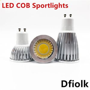 Bulbs 10pcs Super Bright Gu10 Lulb Dimmable 110V 220V Warm White Pure Cool 85-265V 6W 9W 12W SPETLE LAMPAGGIO DI COB LED 291E