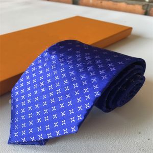 Luxury New Designer Men's Letter 100% Tie Silk Necktie black blue Aldult Jacquard Party Wedding Business Woven Fashion Design Hawaii Neck Ties With box