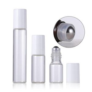 3ml 5ml 10 ml transparente Bernsteinrolle auf Glasflasche leere Rollenflaschen für ätherische Öle Verpackung EWPKT