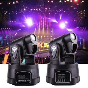 Lights Mini LED bewegende Kopfleuchte RGB -Bühnenbeleuchtungsparty DJ Disco Club 15W RGB Multicolor Change DMX Controller Wash Wash