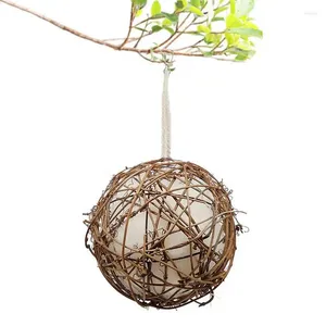 Altre forniture per uccelli Hummingbird House Ball Nest facile da appendere Accessori Rattan naturale per patio yard giardini