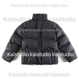 2023 Autumn/Winter Design Bright Face Down Coat Midlängd Fashion Casual mångsidig dragkedja förtjockad herrrock