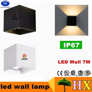 Lambalar 8W Dimmabable Cob IP65 Küp Ayarlanabilir Yüzey Monte Outdoor LED LIGHIG APONLAR LED İç Mekan Duvar Yukarı LED Duvar Lambası