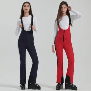 Windproof Slim Female Snow Trousers Winter Mountain Woman Snowboard Jumpsuits Sport Women Ski Bib Pants Outdoor Tacksuit Clothes 231221