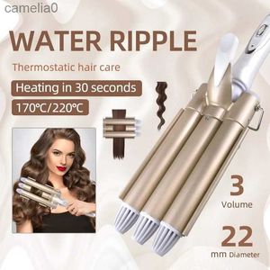 Haarturler-Glättler Kemei-1010 Professionelle Haarwerkzeuge Curling Triple Barrel Friseur Haare Curlers Elektrisch Curling Hair Waver Styling Tooll231222