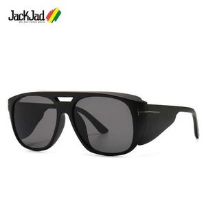 Jackjad 2020 Fashion Vintage Fender Style Shield Occhiali da sole Donne Uv400 Ins Design del marchio Sole Oculos de Sol FT0799 1219290T