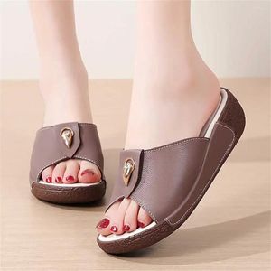 Slippers Cowide High Sandal Women 2023 Sapatos de mula Lady Sneakers Sport Shoos Sneeker Outing Outing Outing Quality