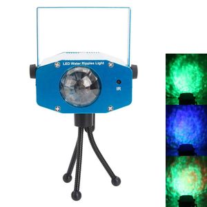 Belysning 9W 3 RGB LED -laserbelysning Auto Voice Control Flash Ocean Wave LED STADE LAMP AC 85265V Blue