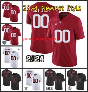 2024 Alabama Crimson Tide Futbol Oyun Jersey 9 Genç 42 Jaylen Moody 2 McClellan 11 Traeshon Holden 3 Jermaine Burton 31 Will Anderson Jr. 1 Jahmyr Gibbs