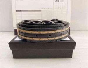 2021 Men Fashion Belt Luxury Mens Designers de jeans femininos Snake Gold Gold G Buckle Cintura Tamanho 90125cm 20 Cor com Box269H7752766